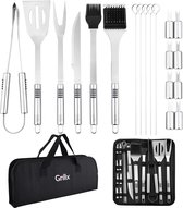 Grillx BBQ Accessoires Set 19-delig met Draagtas